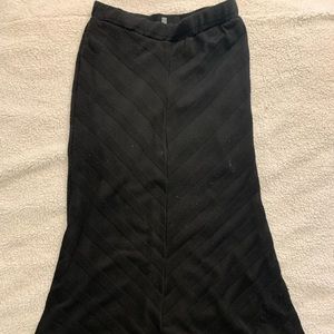 Black maxi skirt